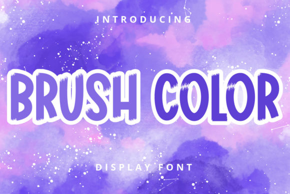 Brush Color: A Handwritten Font for Creative Projects