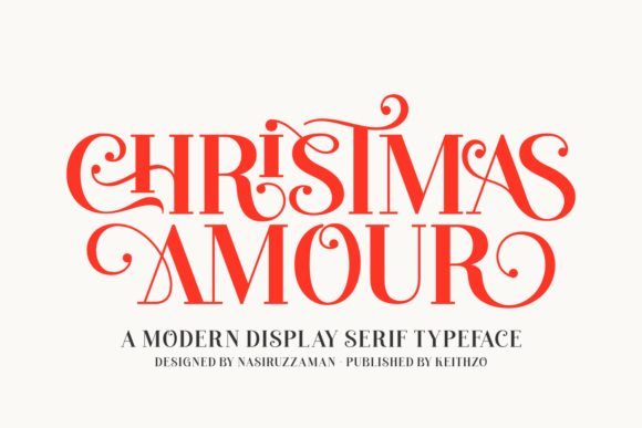 Christmas Amour: A Serif Font for Holiday Magic
