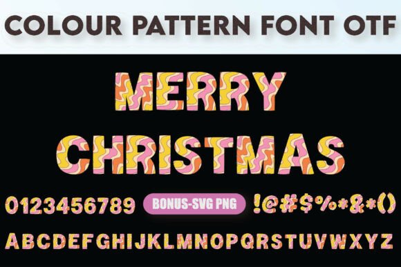 Christmas Movie Color Palette Font: Festive Typography for Crafters