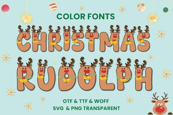 Christmas Rudolph Font