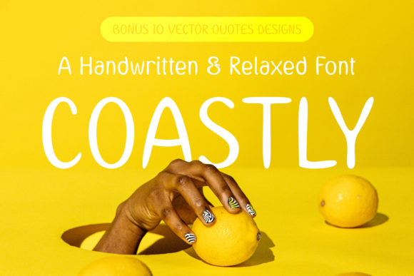 Coastly: A Relaxing Handwritten Font