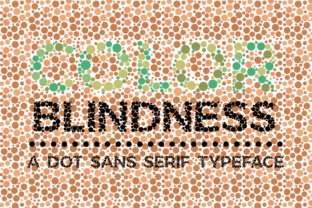 Color Blindness Font for Creative Makers