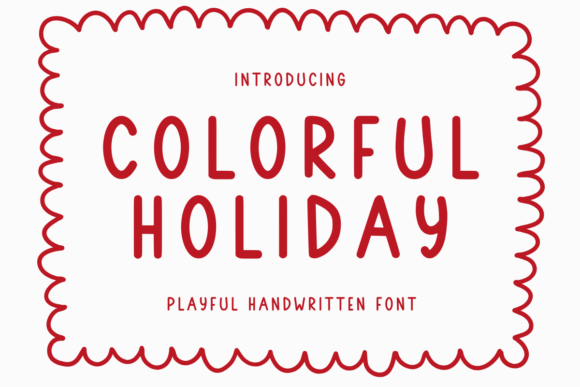 Color Holiday Font