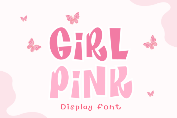 Girl Pink Font for Stylish Design
