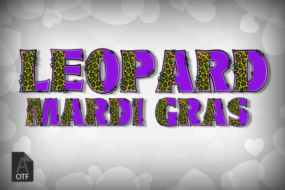 Leopard Mardi Gras Font: A Vibrant Typeface for Digital Design