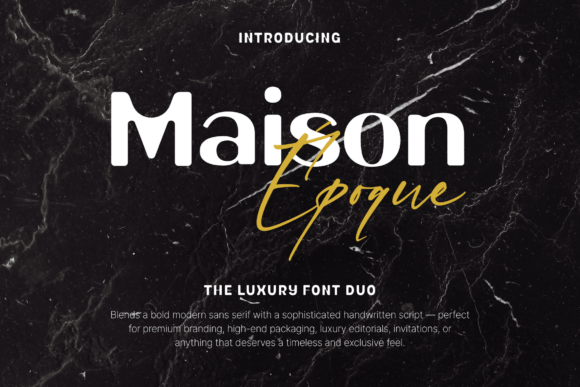 Maison Γpoque Duo Font