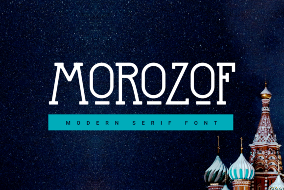 Morozof: A Bold Serif Font for Creative Makers