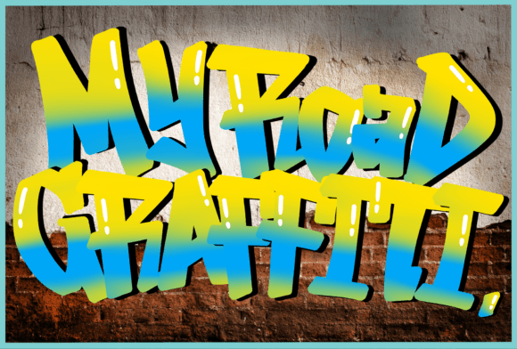 My Road Graffiti Font Adds Urban Flair to Web Design Projects
