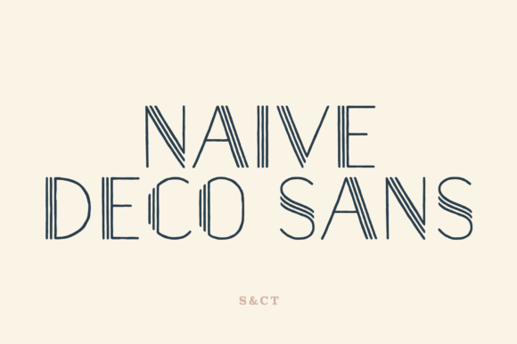 Naive Deco Sans: A Handwritten Typeface