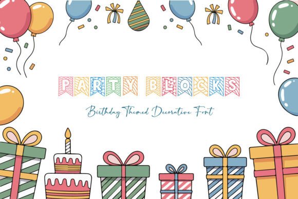 Party Blocks Font for Festive Design
