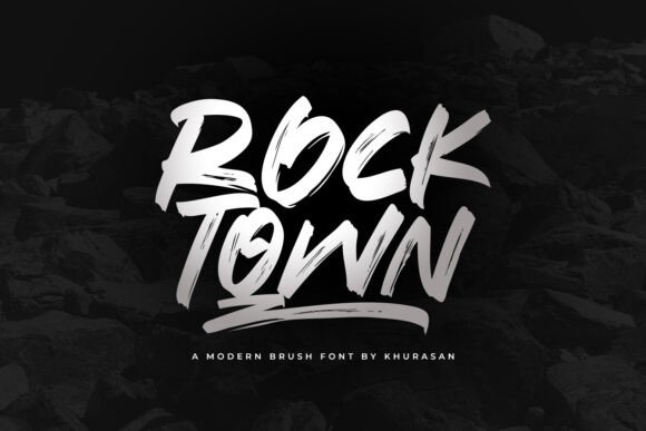 Rocktown: A Quirky Brush Font for Creative Projects