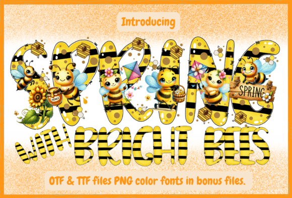 Spring with Bright Bees Font Review