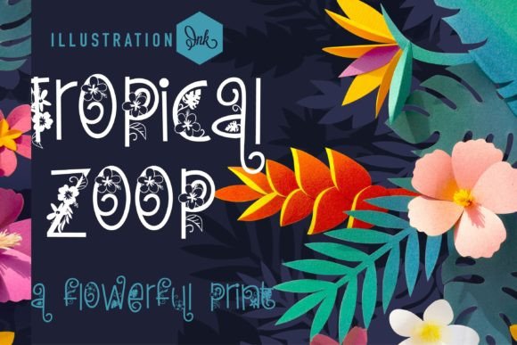 Tropical Zoop Font: Playful & Vibrant