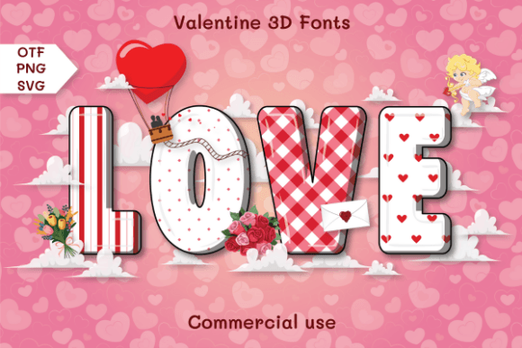 Valentine 3D Font: A Playful Typeface for Campaign Creativity